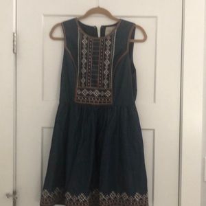 Denim sleeveless dress!